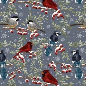 Winter Birds-small print