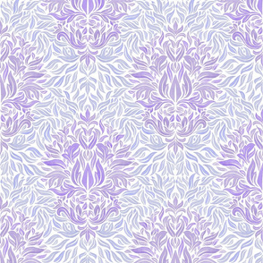 Lotus Leaves & Lavender (medium)