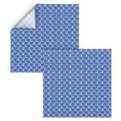 TINY - Llamakah fabric - happy hanukkah fabric, happy llamakah fabric - holiday fabric, - blue