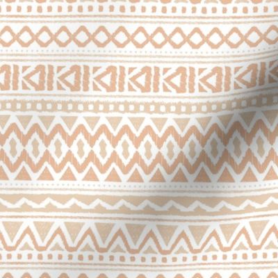 Boho summer colorful aztec design summer geometric triangles peru print peach coral beige