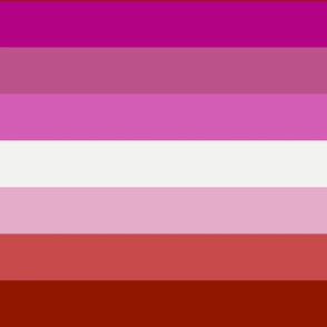 Lipstic Lesbian 2" Horizontal Stripes - Large