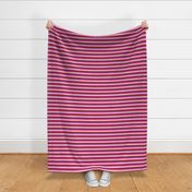 Lipstic Lesbian 1/4" Horizontal Stripes - Mini