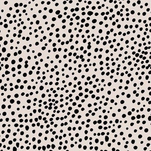 Cheetah wild cat boho spots sweet basic spots animal inspired minimal nursery print pale off white black
