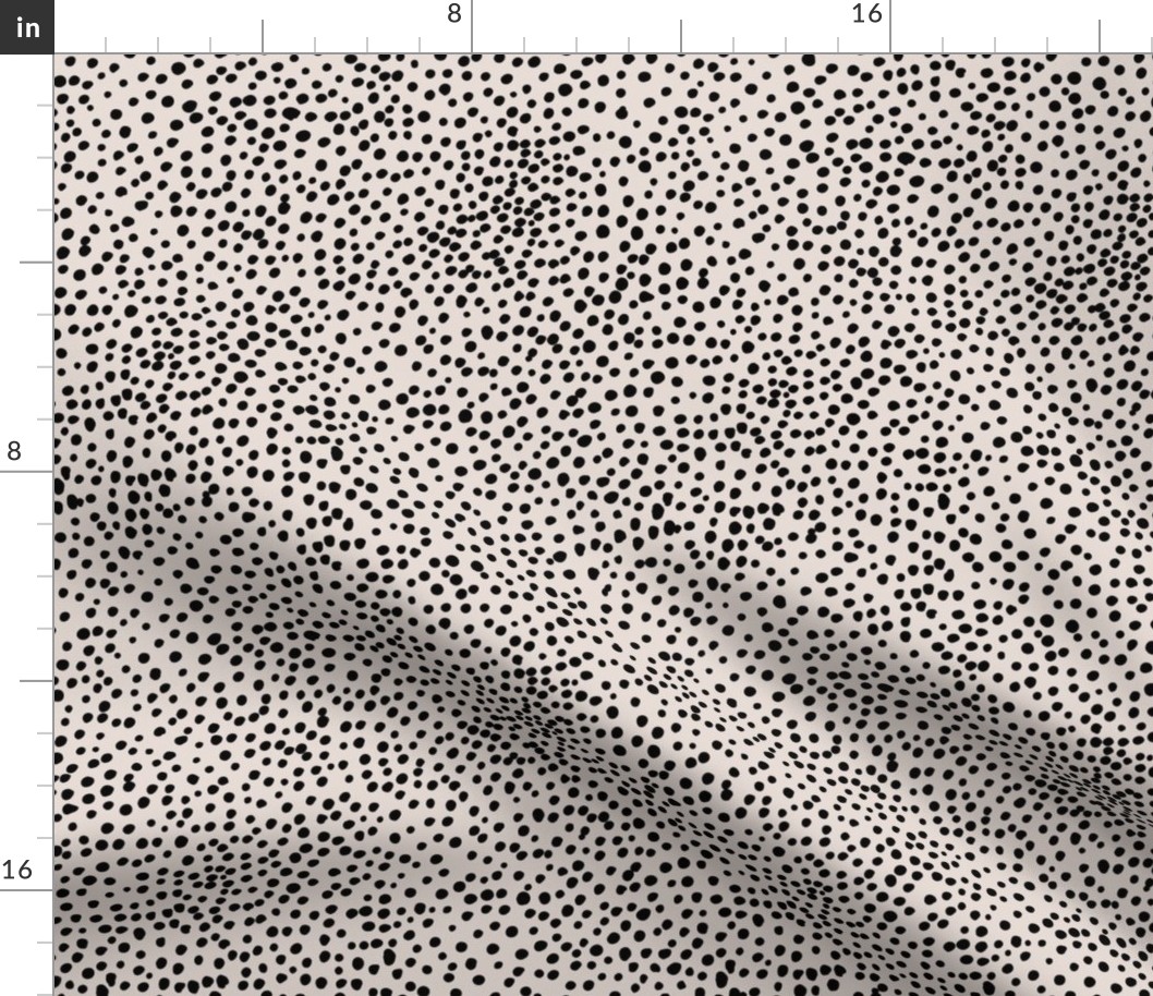Cheetah wild cat boho spots sweet basic spots animal inspired minimal nursery print pale off white black