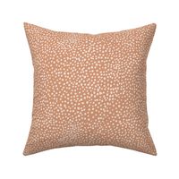 Cheetah wild cat boho spots sweet basic spots animal inspired minimal nursery print pale off white coral orange