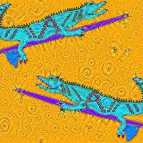 SuperTrippy Surfing Alligators 