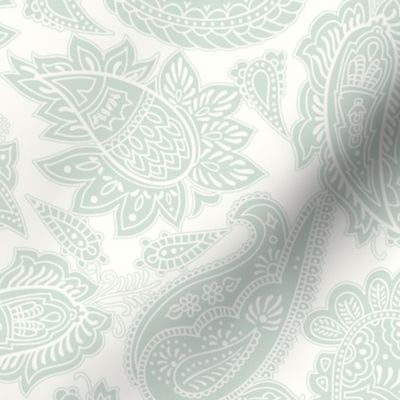 Bandana Paisley Milky Green