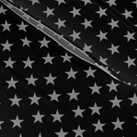 Grey stars on black