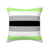 Agender 2" Large Horizontal Stripes 