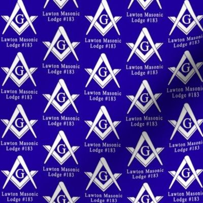 Custom 2 Name Large 2" Blue Large Masonic Square Compass. You must contact designer BEFORE you place your order. Fabric print just like the preview shows.