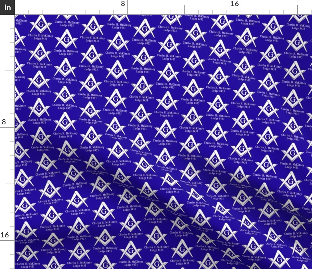 Custom 2 Name Large 2" Blue Large Masonic Square Compass. You must contact designer BEFORE you place your order. Fabric print just like the preview shows.