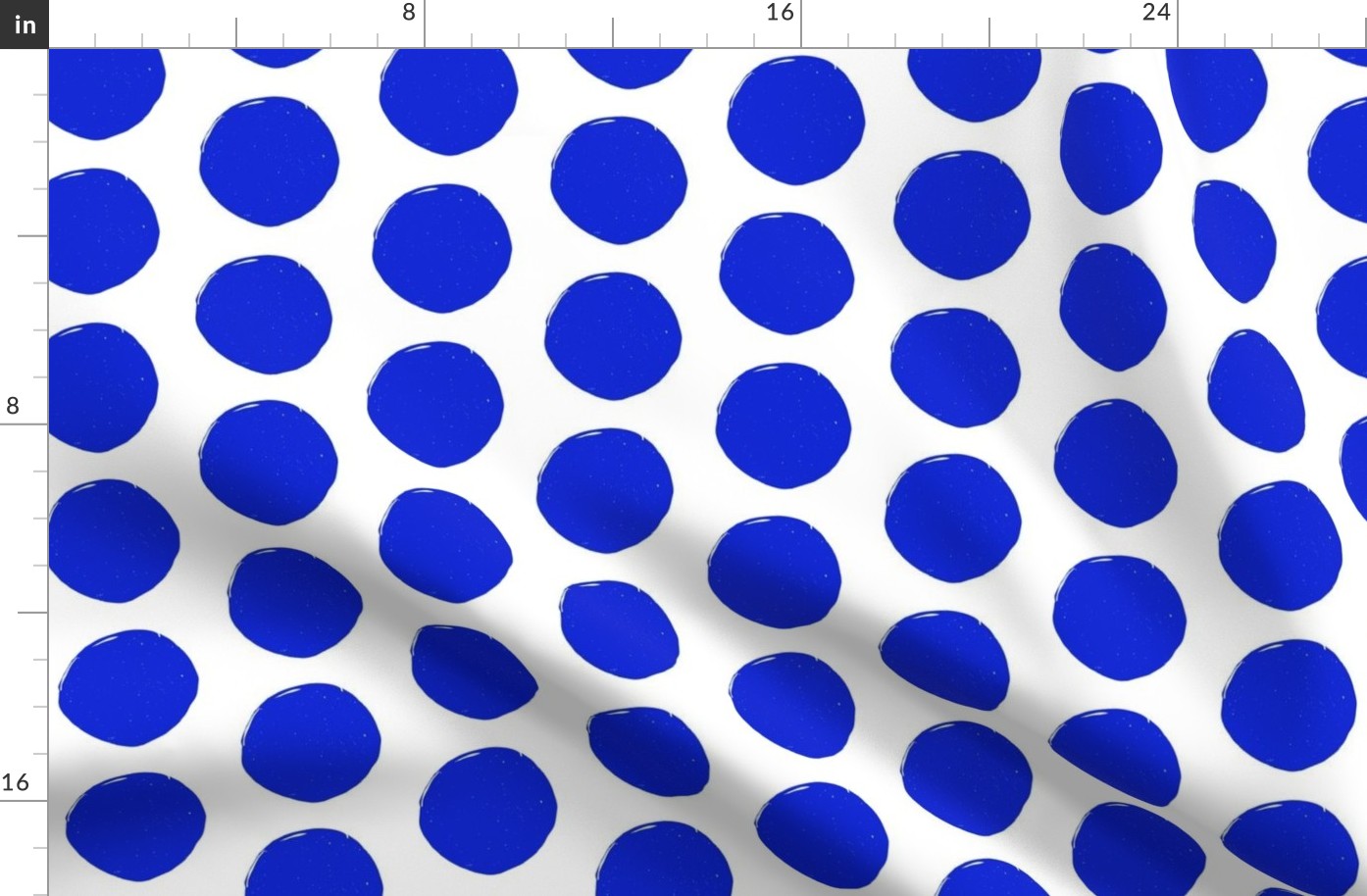 Blue and White Polka Dots