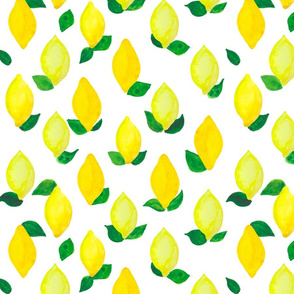 Watercolor lemon 