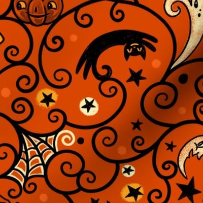 Large Halloween Swirls Party