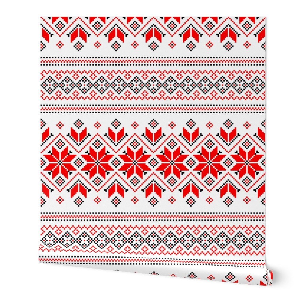 Wellspring - Star Alatyr - Ethno Ukrainian Traditional Pattern - Slavic Symbol 2 - Large Scale