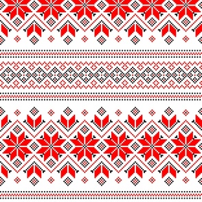 Wellspring - Star Alatyr - Ethno Ukrainian Traditional Pattern - Slavic Symbol 2 - Large Scale