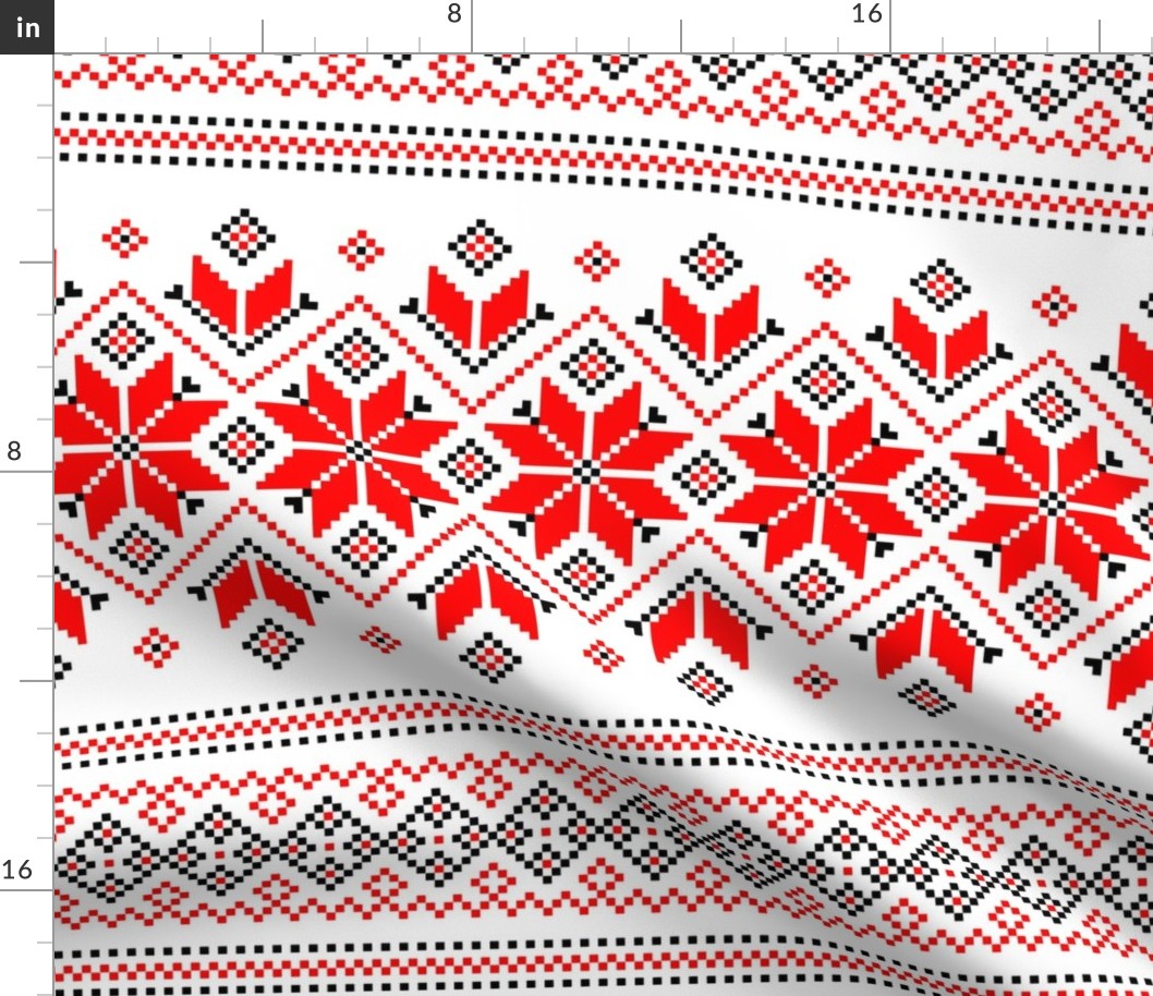 Wellspring - Star Alatyr - Ethno Ukrainian Traditional Pattern - Slavic Symbol 2 - Large Scale