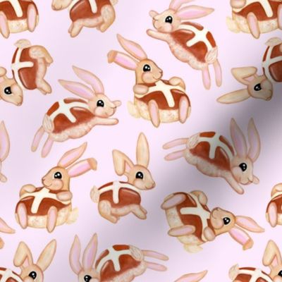 Hot Cross Bunnies | Pink | Large