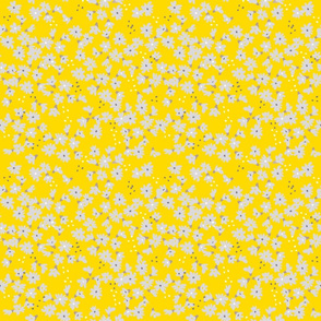 Blumen auf gelb 300
