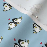 Loveable Found Penguins in Blue