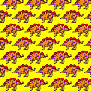 Orange Stegosaurus