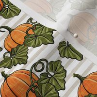 Pumpkin Patch - beige stripe - fall - harvest - LAD20