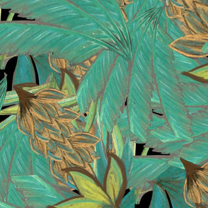 Tropical Foliage - Pastel