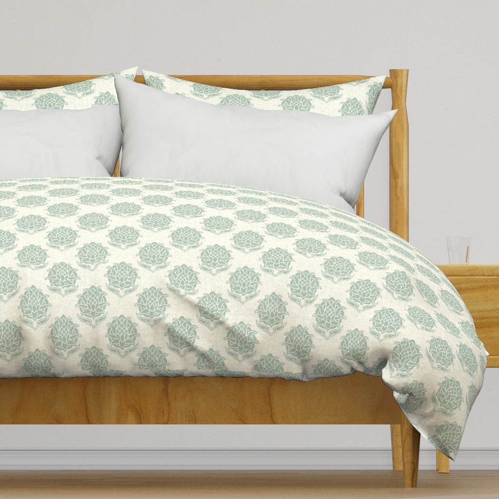 Tali Block Print Sage Green