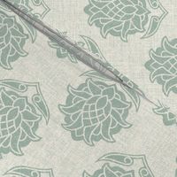 Tali Block Print Sage Green