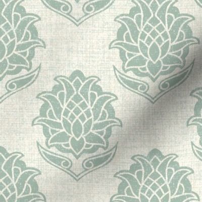 Tali Block Print Sage Green