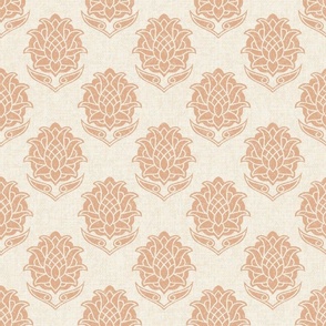 Tali Block Print Carrot Orange