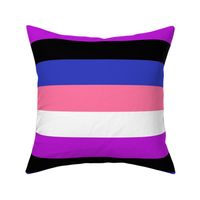 Genderfluid Large Horizontal Stripes