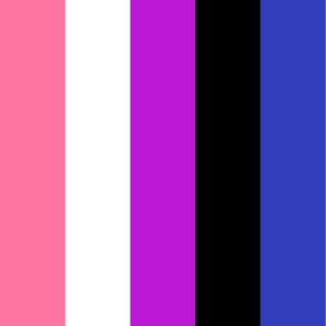 Genderfluid Large Vertical Striped