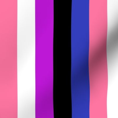 Genderfluid Medium Vertical Stripes