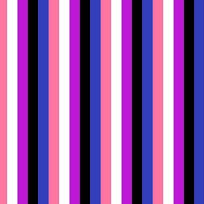 Genderfluid Mini Vertical Stripes