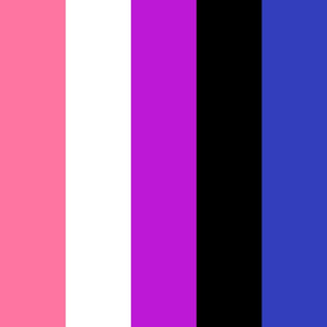 Genderfluid X-Large Vertical Stripes