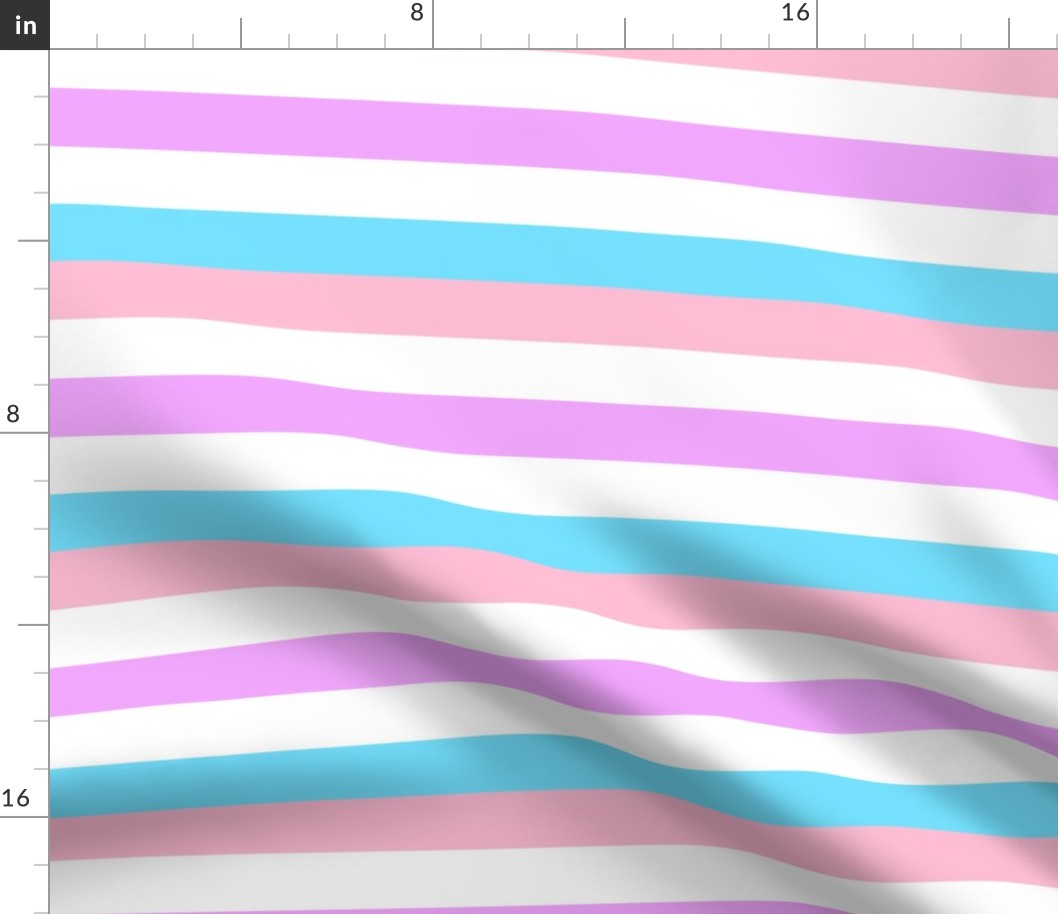 Bigender Medium Horizontal Stripes