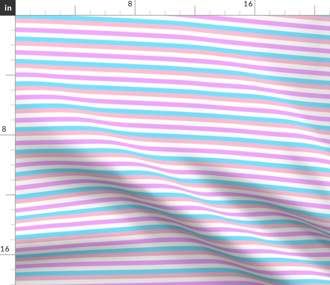 Bigender Mini Horizontal Stripes