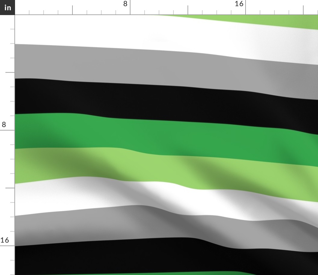 Aromantic Large Horizontal Stripes