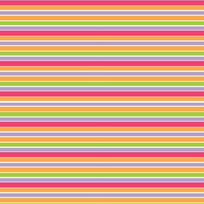 Witch Stripe |Bold Lime, Orange, pink|Renee Davis