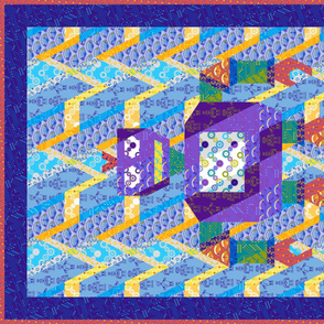 daniel's robot cheater quilt - for 56" wide sateen