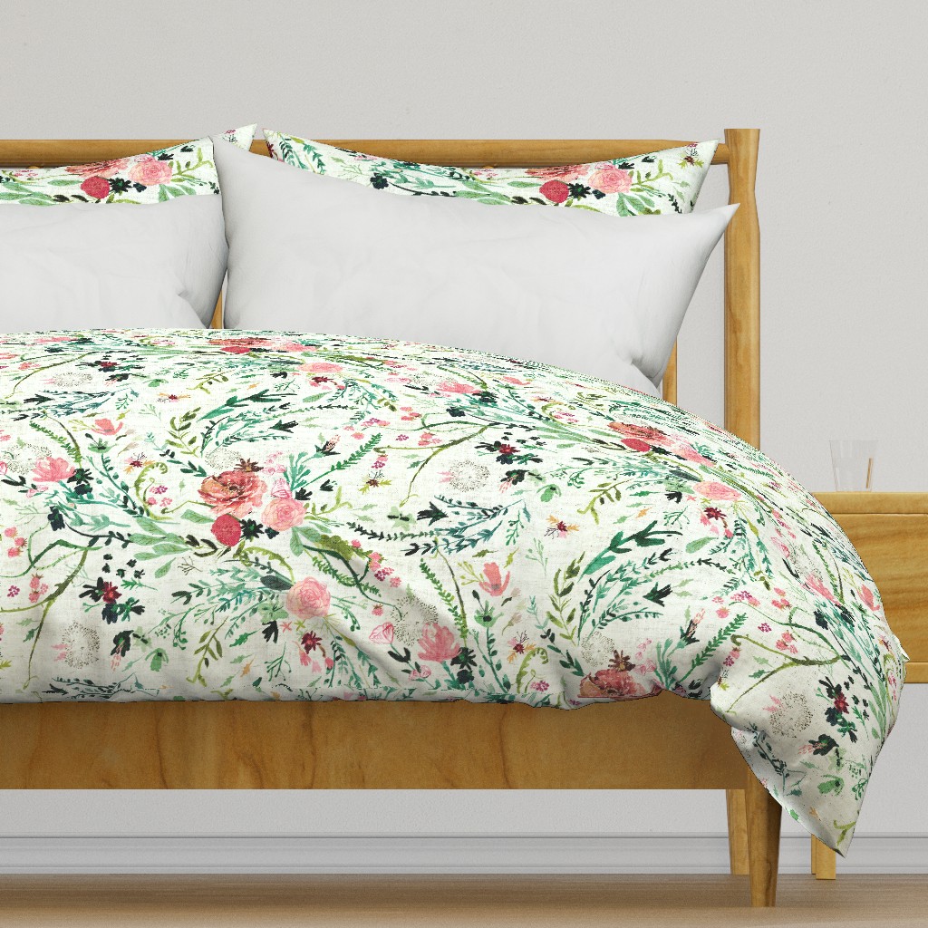 Spring Fable Floral (mint) JUMBO