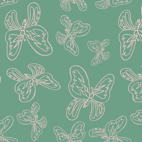 Butterflies Pattern synergy spring colors 1