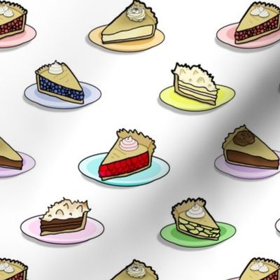 Slices of Pie (small scale on White)