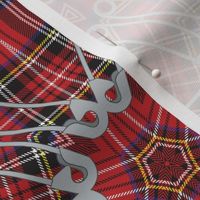 safety pin and tartan