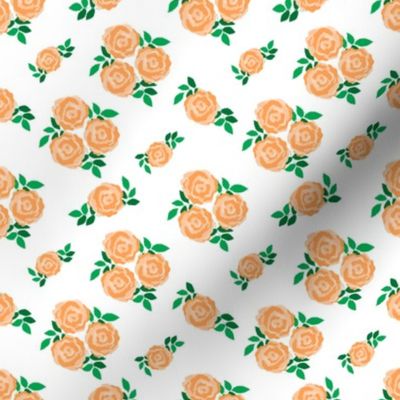 Orange vintage style roses