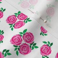 Cerise pink vintage style roses