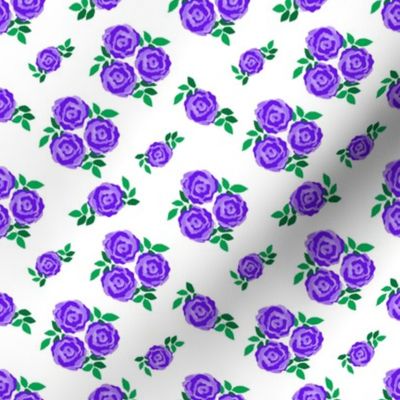 Purple vintage style roses