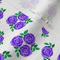 Purple vintage style roses