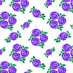 Purple vintage style roses